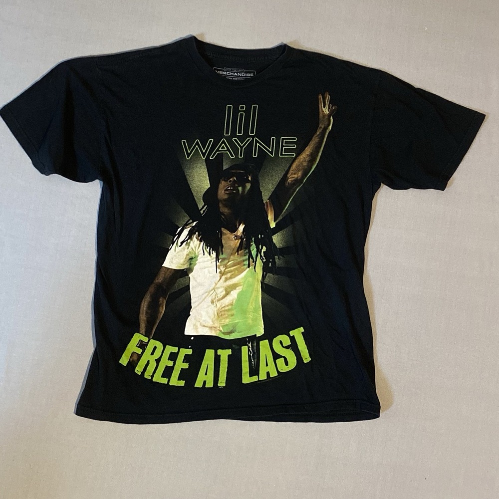 Lil Wayne "Free at Last" Live Nation Rap Concert Adult Sz L Tshirt